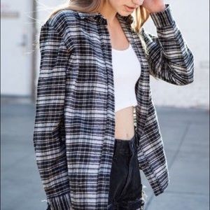 black brandy melville flannel